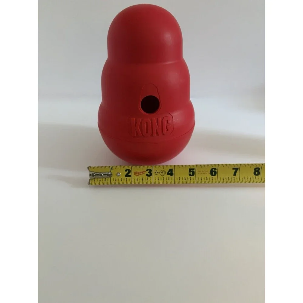 KONG Wobbler Interactive Treat Dispensing Dog Toy & Slow Feeder – Red